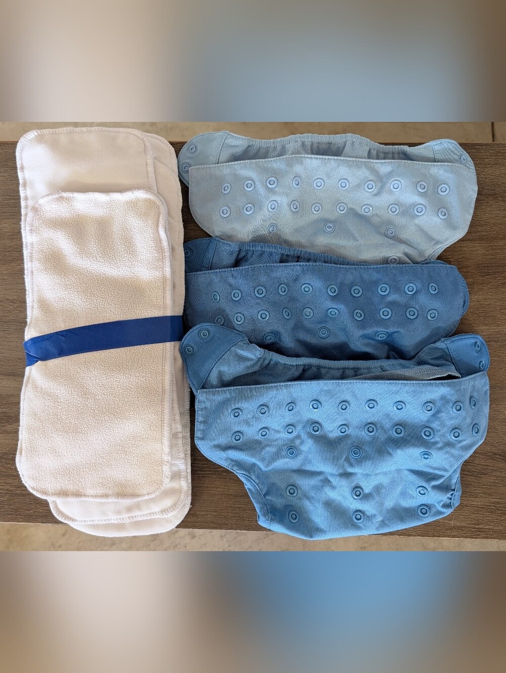 3 Flip diaper covers With Inserts